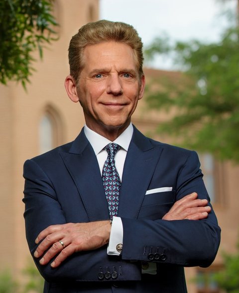 David Miscavige at a lectern